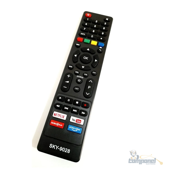 Controle Compatível Smart Tv Philco Netflix - Youtube - GloboPlay - Primevideo LE7250